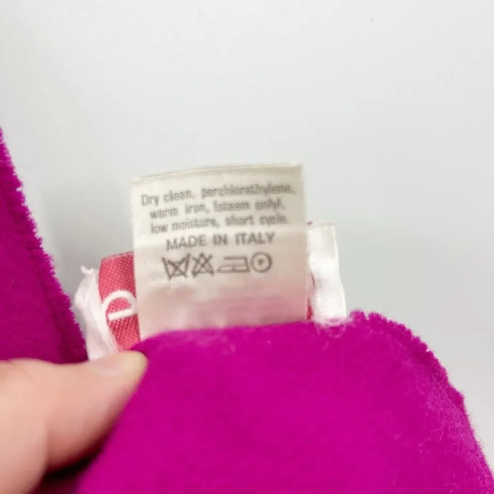 Byblos Wool Fleece Floral Large Long Winter Scarf Wrap